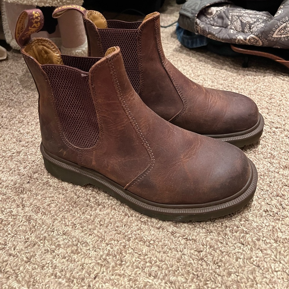 Dr. Martens Dark Brown Leather Boots